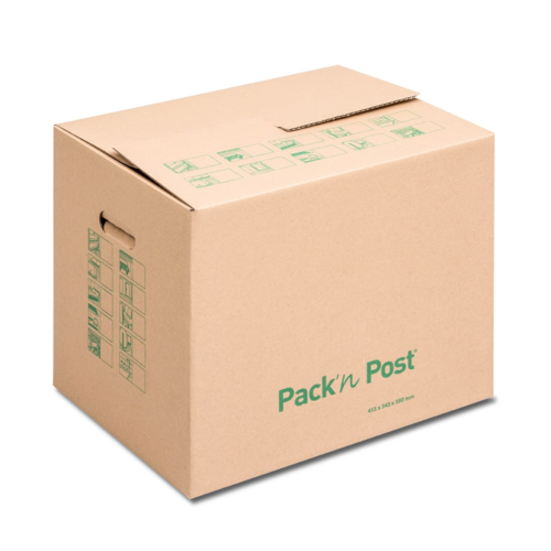 Lot de 10 cartons de déménagement 455x345x380