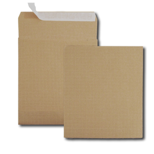 Boite de 250 sacs à soufflets kraft armé brun 26 280x365 120g/m² bande de protection