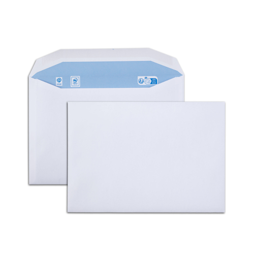 Boite de 500 enveloppes patte trapèze blanches C5 162x229 80 g/m² gommées - EMP162