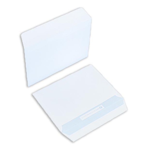 Boîte de 500 enveloppes blanches C6 114x162 90g/m² bande de protection - ESP114