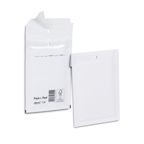 Paquet de 10 pochettes bulles d'air A 75 g/m² bande de protection