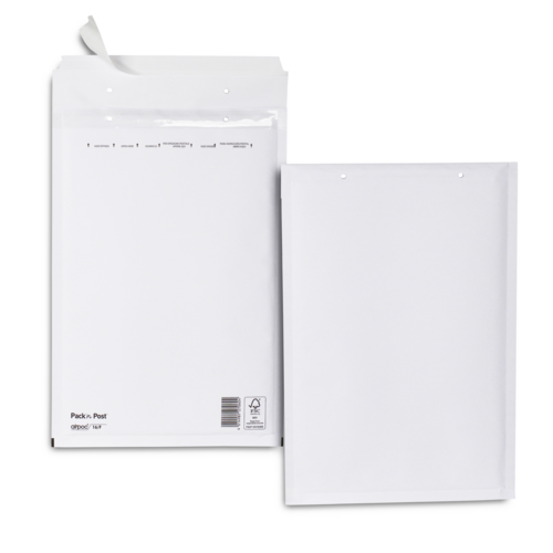 Boite de 100 pochettes bulles d'air F 75 g/m² bande de protection