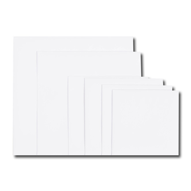 Boîte de 500 enveloppes carrées blanches 220x220 120 g/m² bande de