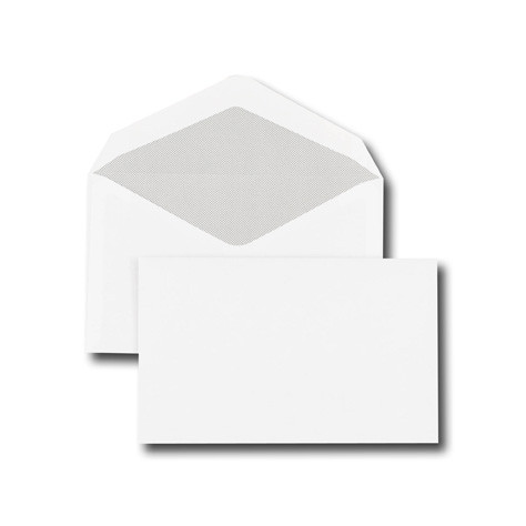 Boîte de 500 enveloppes élection blanches 90x140 80 g/m² gommées