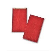 Boite de 250 pochettes cadeau à soufflet rouges 120x200 60 g/m²