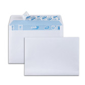 Boîte de 500 enveloppes blanches C6 114x162 80 g/m² bande de protection