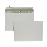 Boîte de 500 enveloppes blanches recyclées C5 162x229 80g/m² bande de protection FSC-R