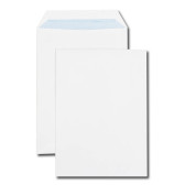 Boîte de 250 pochettes blanches C4 229x324 90 g/m² autocollantes