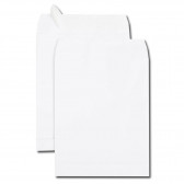 Boite de 250 sacs à soufflets velin blanc 24 260x330 120 g/m² bande de protection, PEFC