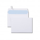 Boîte de 500 enveloppes blanches C6 114x162 80 g/m² bande de protection