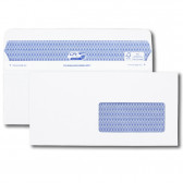 Boîte de 100 enveloppes blanches DL+ 112x225 90 g/m² fenêtre 45x100 Secure®