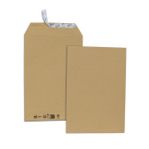 Paquet de 50 pochettes kraft brun + 10 pochettes C5 162x229 90 g/m² gratuites bande de protection