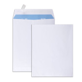 Boîte de 250 pochettes blanches 24 260x330 90 g/m² bande de protection
