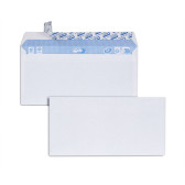 Boîte de 70 enveloppes blanches DL 110x220 80 g/m² bande de protection