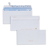 Paquet de 50 enveloppes blanches DL 110x220 90 g/m² précasées bande de protection
