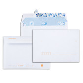 Bloc de 25 enveloppes blanches C6 114x162 90 g/m² précasées bande de protection