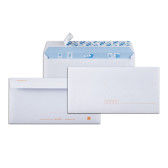 Bloc de 25 enveloppes blanches DL 110x220 90 g/m² précasées bande de protection
