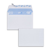 Paquet de 50 enveloppes blanches C6 114x162 80 g/m² bande de protection