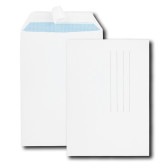 Paquet de 10 pochettes blanches C4 229x324 90 g/m² avec zone d'adressage bande de protection