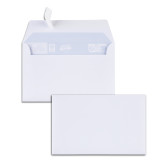Paquet de 25 enveloppes de visite blanches 90x140 100 g/m² bande de protection