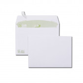 Boite de 500 enveloppes blanches recyclées 100% C6 114x162 80 g/m² bande de protection